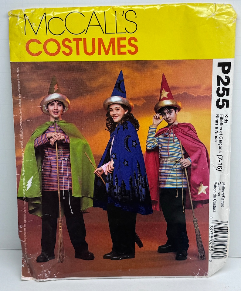 Boys and Girls Wizard Halloween Costumes Mccalls 3324 255 Sewing ...