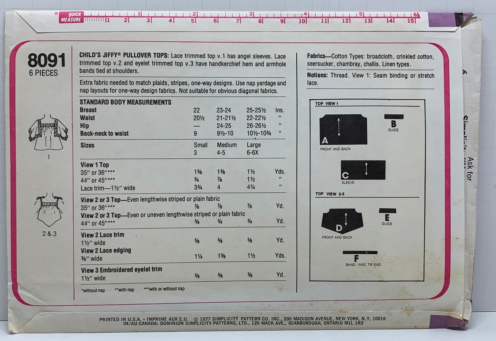 Vintage 1970s Girl’s Dresses Jumper Tops Pants Shorts Panties Bloomers ...