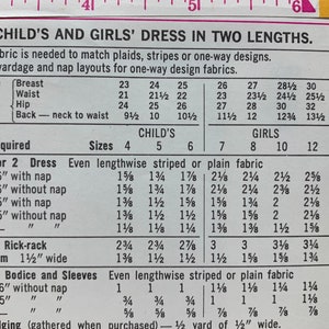 Vintage 1970s Girls Dresses in Two Lengths Sewing Pattern Simplicity 5222 or 5169 Jumper or Skirt Gathered to Bodice Size 5 UNCUT FF image 8