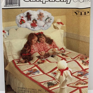 Simplicity 5176 Christmas Sewing Pattern Crafts Ornaments Angel Table Decor UNCUT