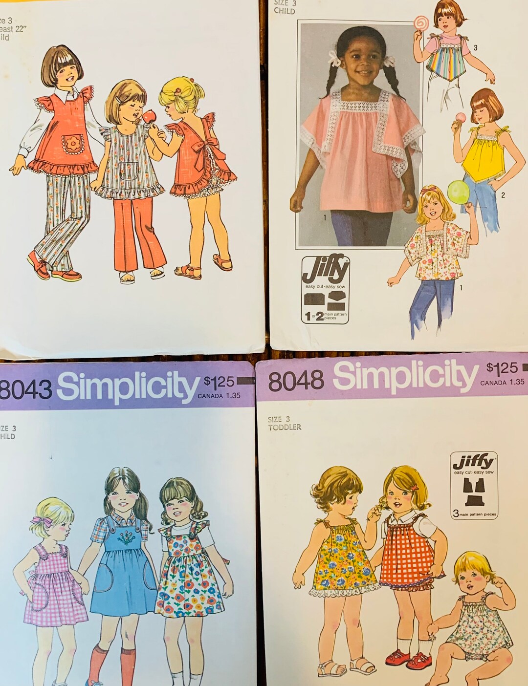 Vintage 1970s Girl’s Dresses Jumper Tops Pants Shorts Panties Bloomers ...