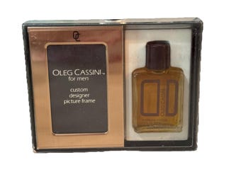 Oleg Cassini For Men 1/2 Oz.  Aftershave Cologne Designer Frame Vintage Sealed