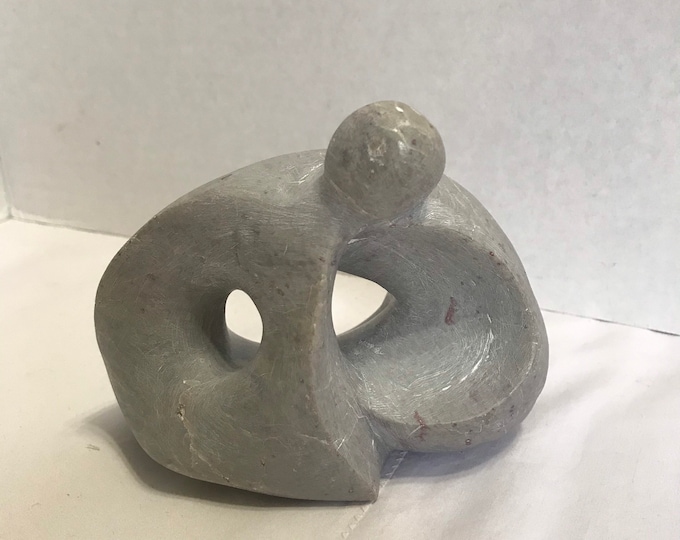 Custom Engraved Rock Star Trophy Award - Gray Stone On Black Resin Base With Gift Box