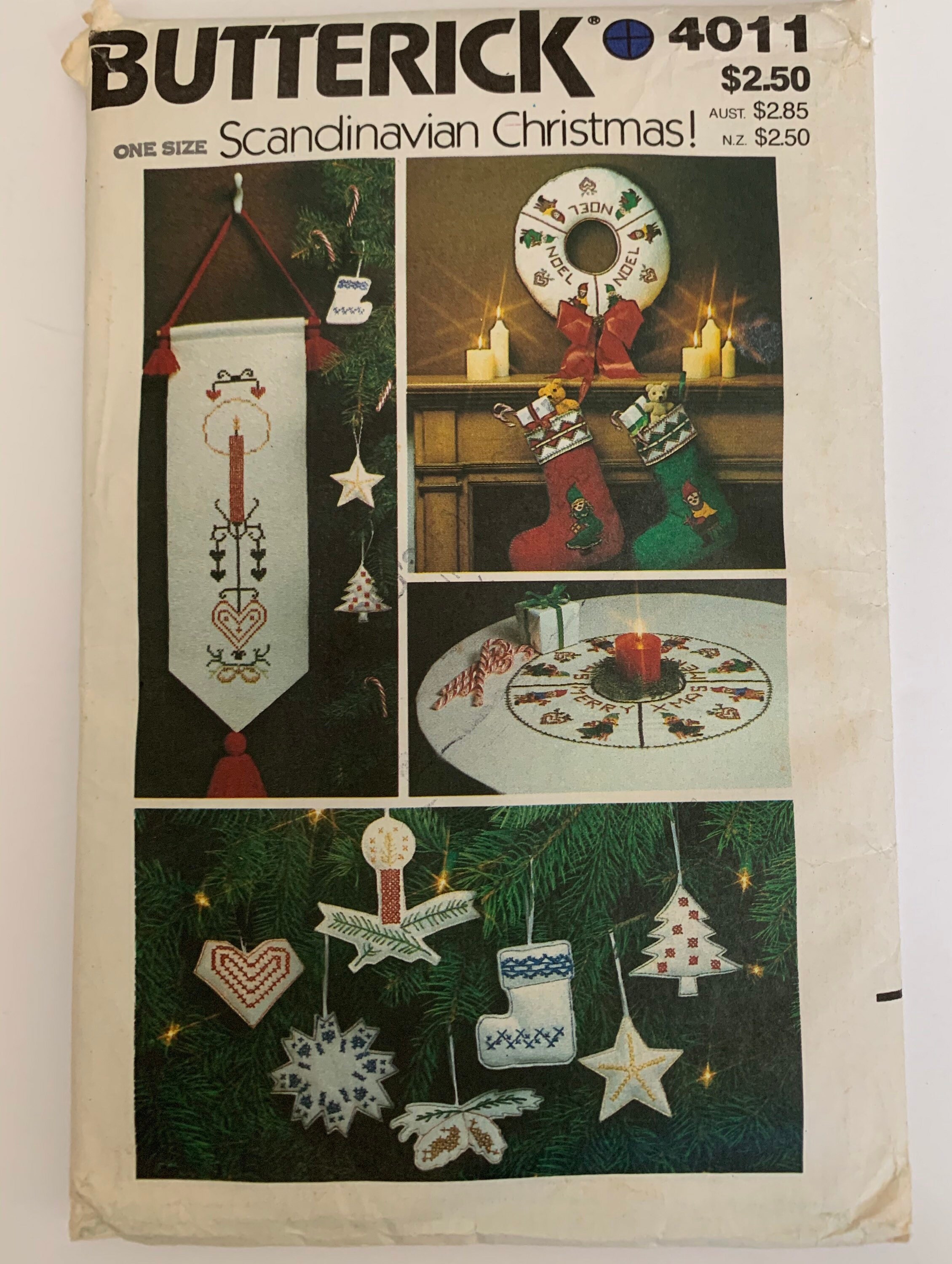 Lot Vintage De Couture De Noël Butterick #5709 - Modèles Complets Et Comptés