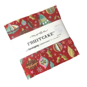 Moda Fruitcake Basic Grey 5" Stacker Charm-pakket katoen 42 stuks