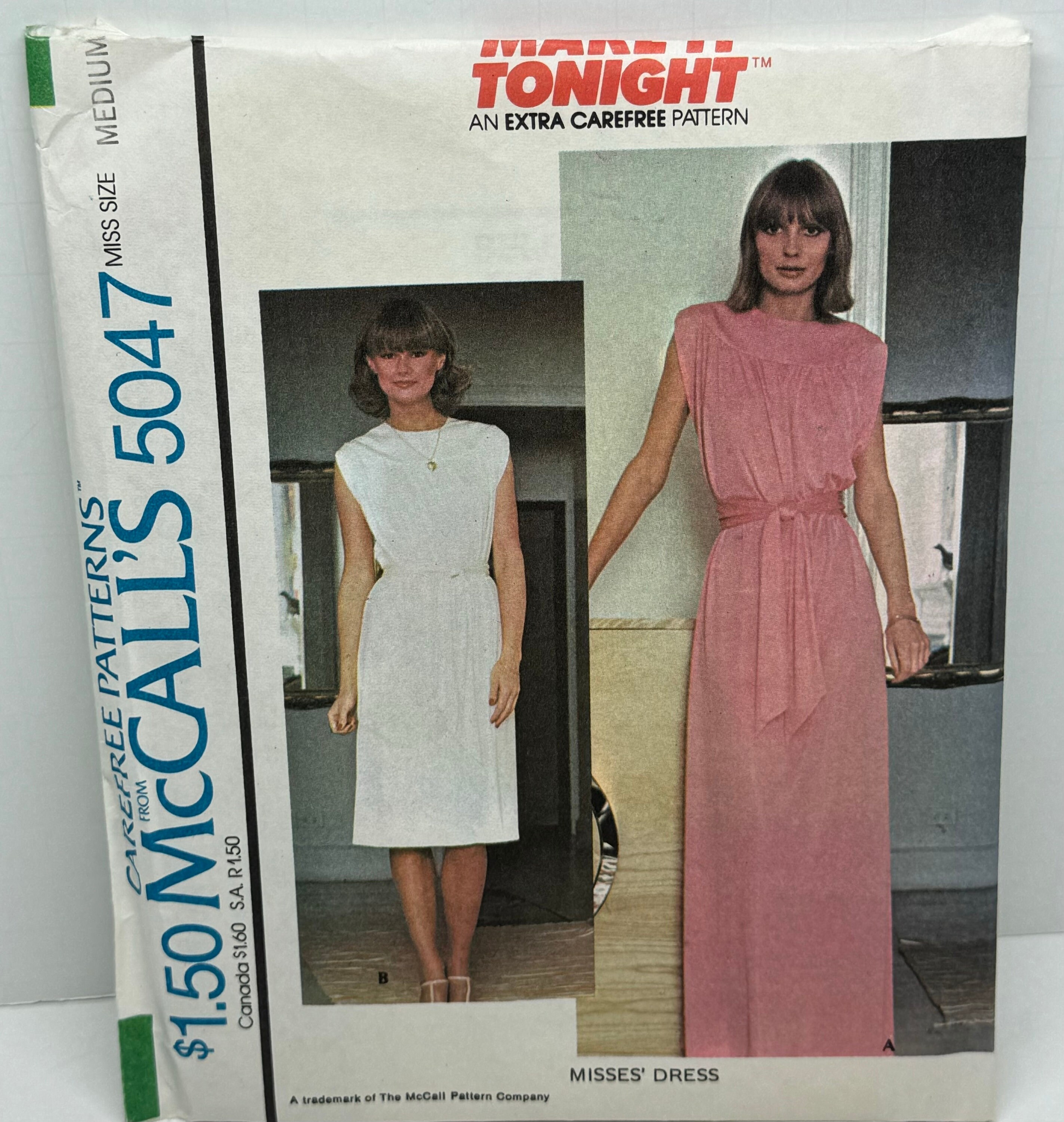 完売‼️ UNION Issue 07 Spring & Summer 2015 Mccall's 5047 Misses Yoked Dress in Two Lengths Sewing