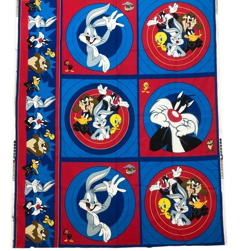 Robe De Nuit Looney Tunes Taz Bugs Bunny - Taille M, Polyester, Occasion Très Bon état