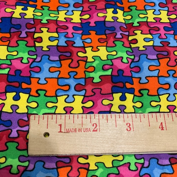 Autismo Consapevolezza Puzzle Pezzi Cuore Sciarpa In Nappa In - Foto 8