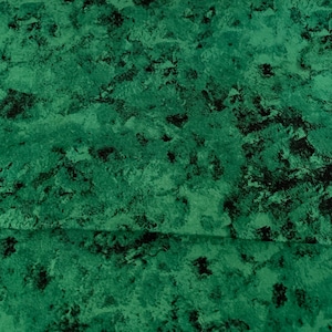 Tonal Green Soft Cotton Fabric Soft QSQ Blender Marbled Mottled Choose length