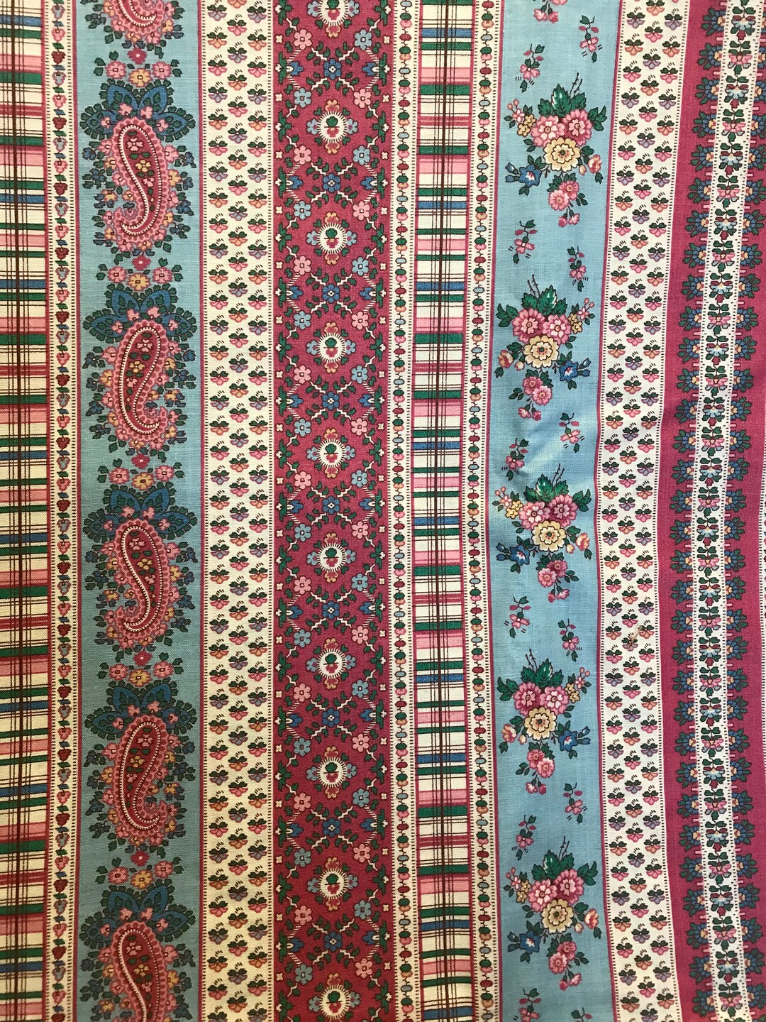 Floral Cotton Chintz Fabric Vintage VIP Cranston Screenprint by the Yard 44 Etsy