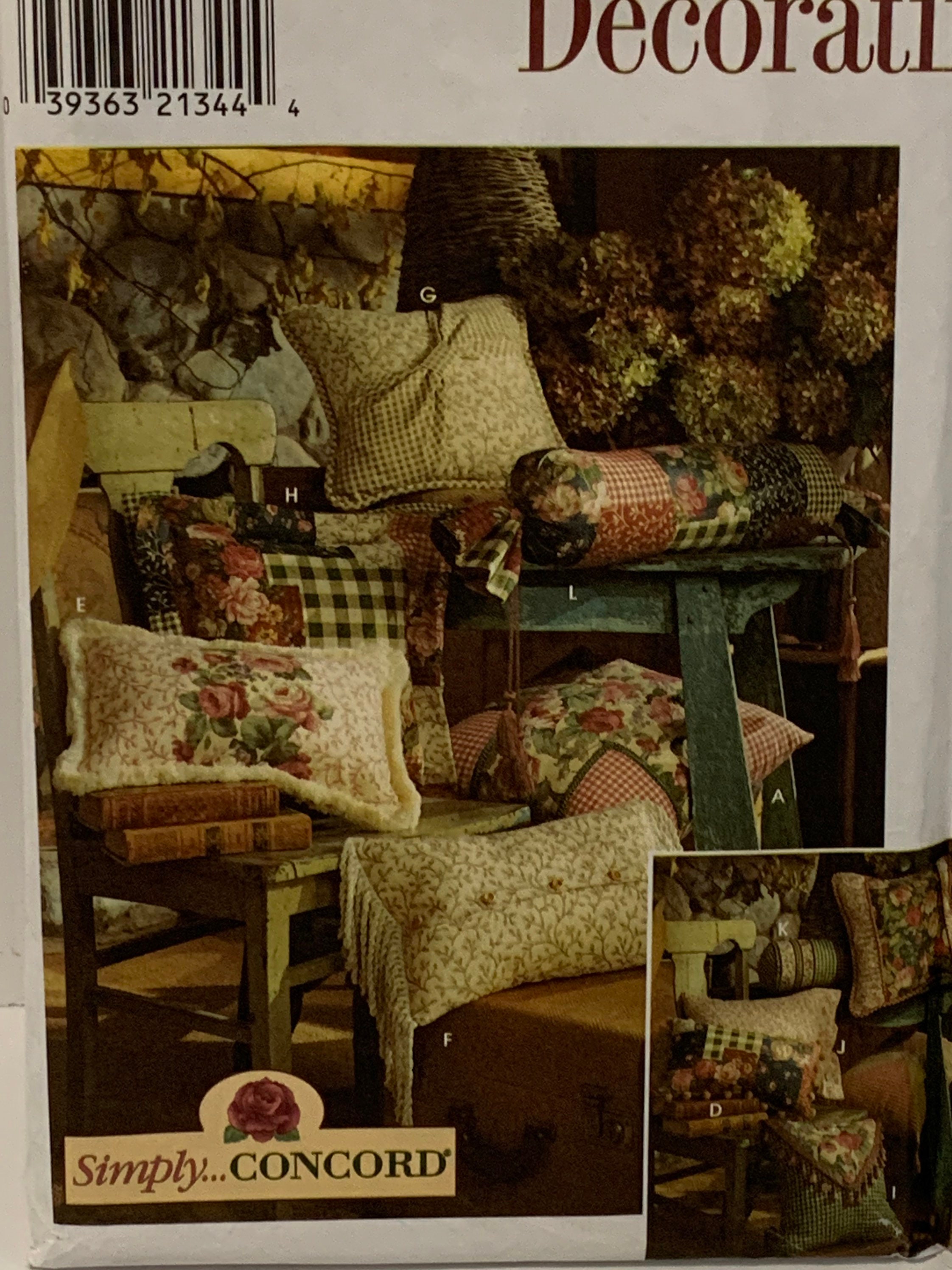 Simplicity 8044 Pillows Sewing Pattern 12 Decorator Styles | Etsy