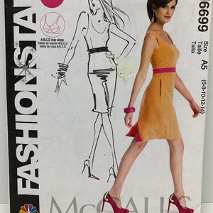 Misses Sleeveless Dress Sheath Sewing Pattern McCall’s 6699 NBC Fashion Star Sizes 6-8-10-12-14  Cup Size Options UNCUT