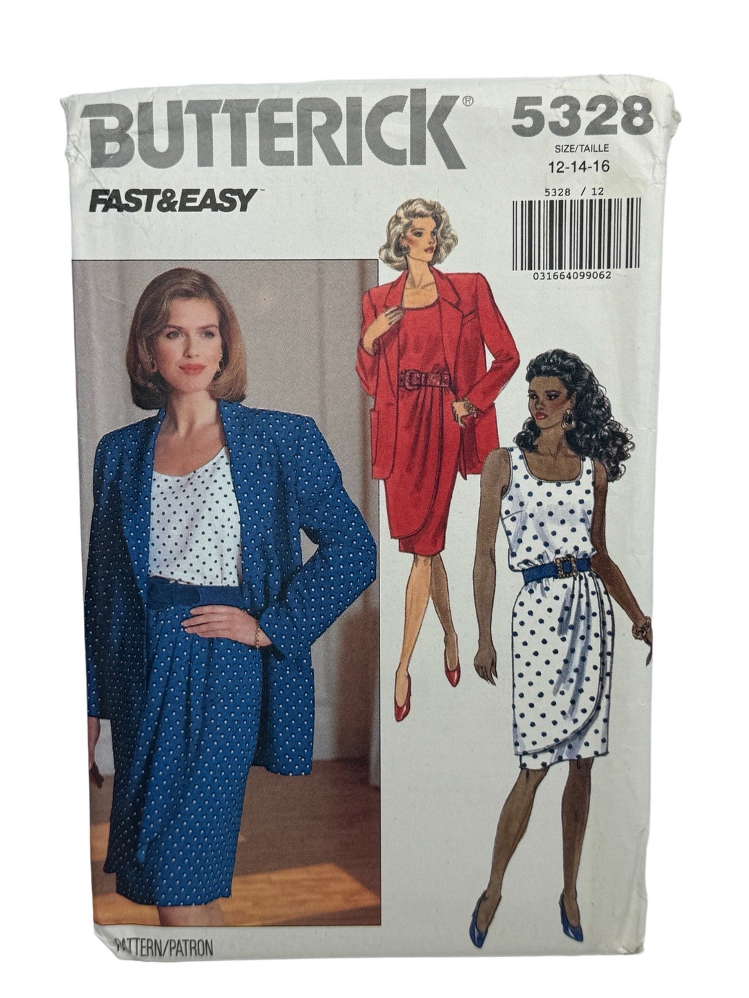 Butterick 5328 Misses Jacket Top and Skirt Sewing Pattern Fast & Easy ...