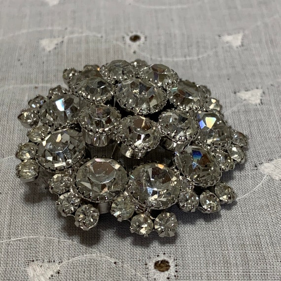 Vintage Verified Juliana Clear Rhinestone Brooch … - image 8