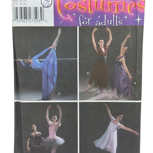 Simplicity 4138 Misses Ballet Costumes Sewing Pattern Size 6-8-10-12 UNCUT FF