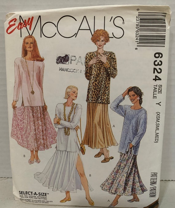 McCall's, cartamodelli per Abiti da Donna, Taglie Y XS/m