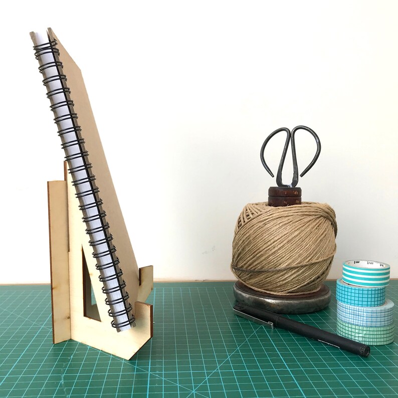 A4 Wooden Easel Laser Cut Cook Book Holder Notebook Display Etsy