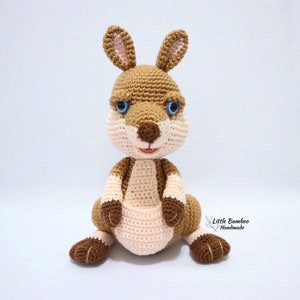 PATTERN - Zoey The Kangaroo - Crochet Pattern, pdf