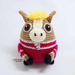 PATTERN - Horse The 12 Zodiac Egg - Crochet Pattern, pdf