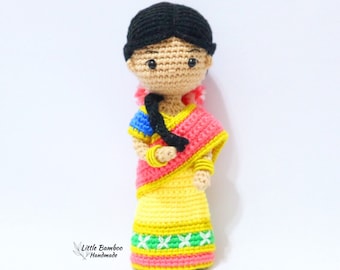 PATTERN-Trisha The Indian Girl-Crochet Pattern, pdf