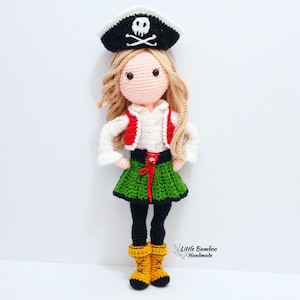 PATTERN-Sophia The Pirate Girl-Crochet Pattern, pdf