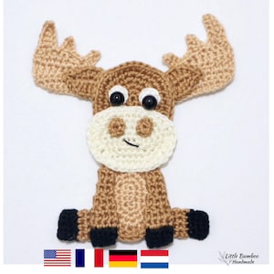 Modèle de crochet appliqué d'élan (PDF)