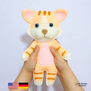 PATTERN- Cat Ragdoll-Crochet Pattern, pdf