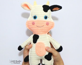 PATTERN- Cow Ragdoll-Crochet Pattern, pdf