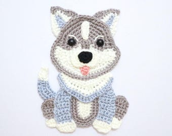 PATTERN- Husky Applique-Crochet Pattern, pdf