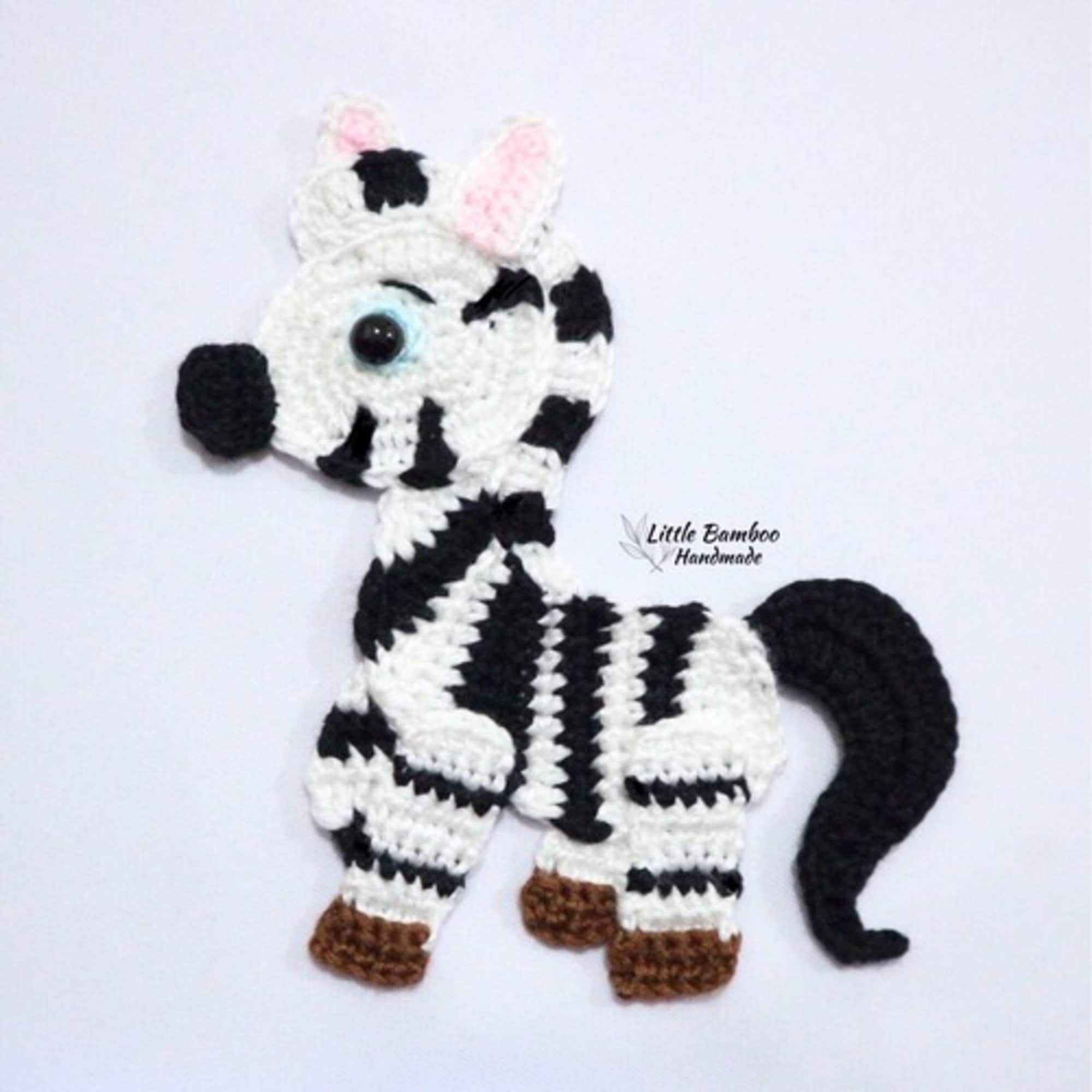 PATTERN Zebra AppliqueCrochet Pattern pdf Etsy
