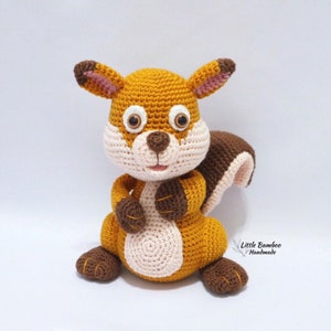 PATTERN - Skippy The Squirrel - Crochet Pattern, pdf