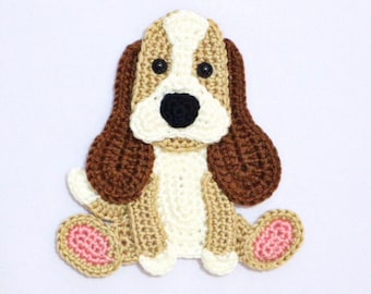 PATROON-Basset Hound-appliqué-haakpatroon, pdf