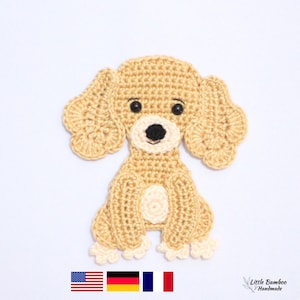 PATTERN- Poodle Applique-Crochet Pattern, pdf