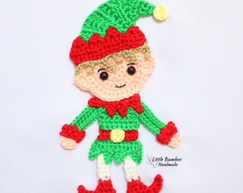 PATTERN- Elf Applique-Crochet Pattern, pdf