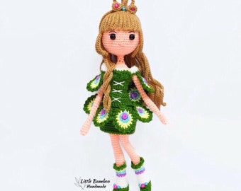 PATTERN-Peacock Girl-Crochet Pattern, pdf