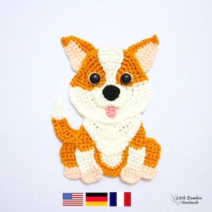 Corgi Applique Crochet Pattern (PDF)