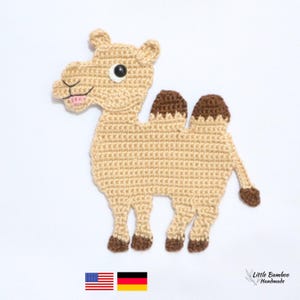 PATTERN-Camel Applique-Crochet Pattern, pdf