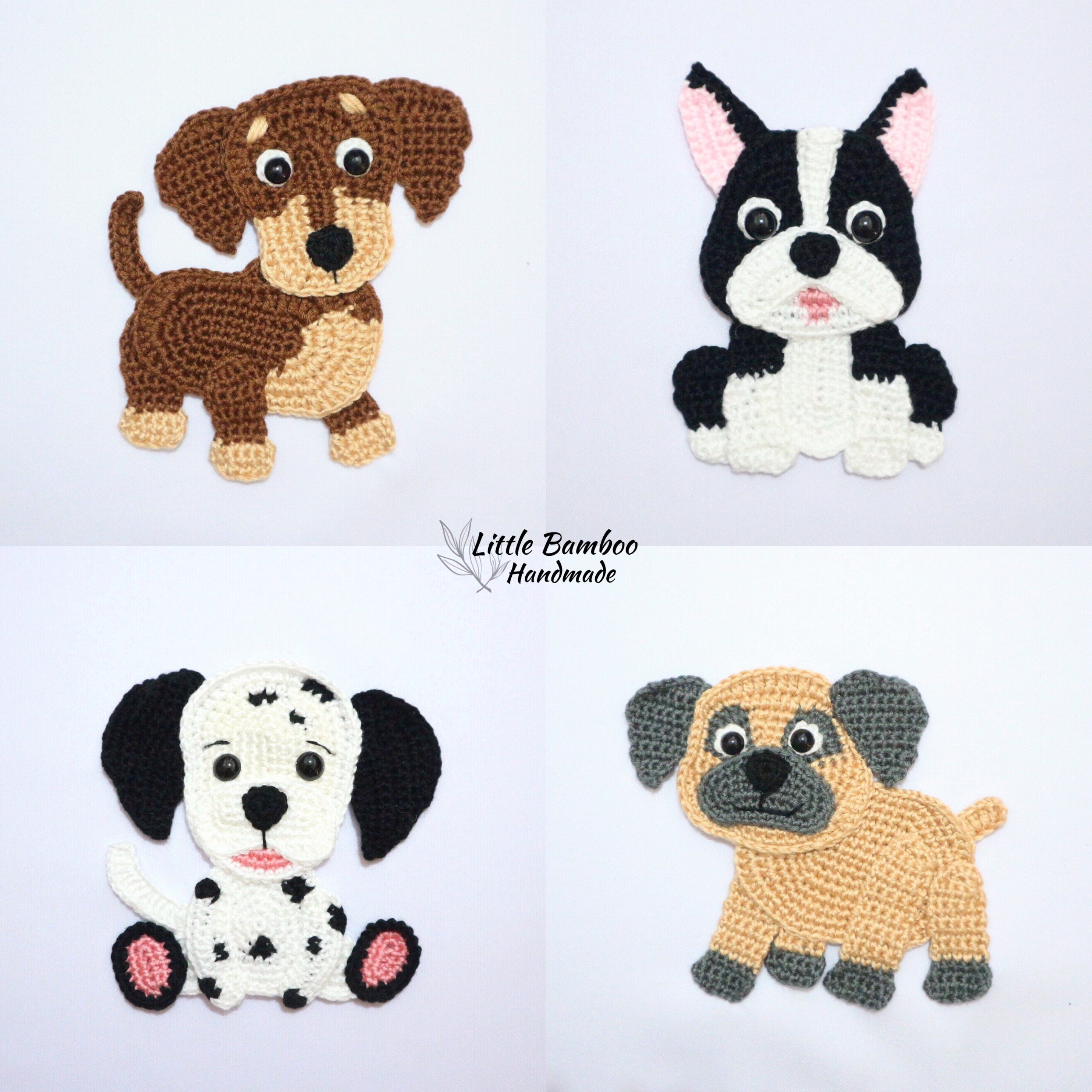 Crochet Dog Applique Patterns