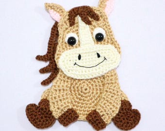 PATTERN- Horse Applique-Crochet Pattern, pdf