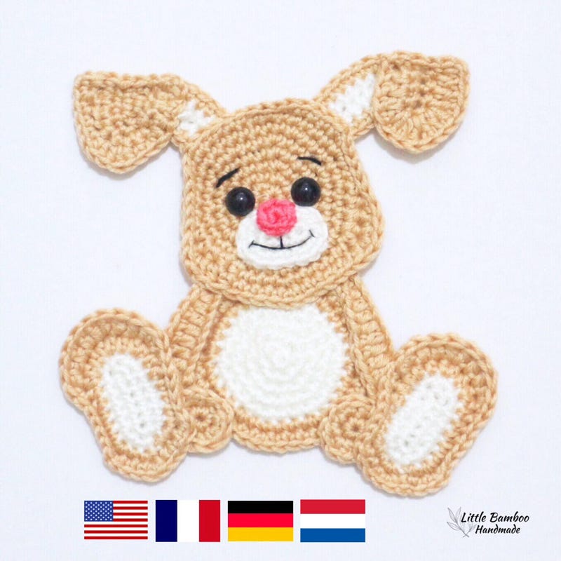 Rabbit Applique - Etsy