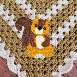 PATTERN- Squirrel Applique-Crochet Pattern, pdf image 2