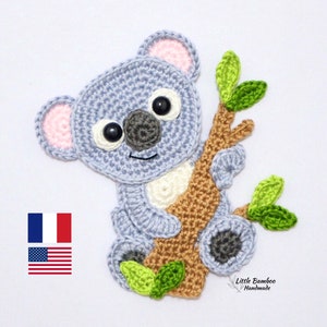 PATTERN- Koala Applique-Crochet Pattern, pdf