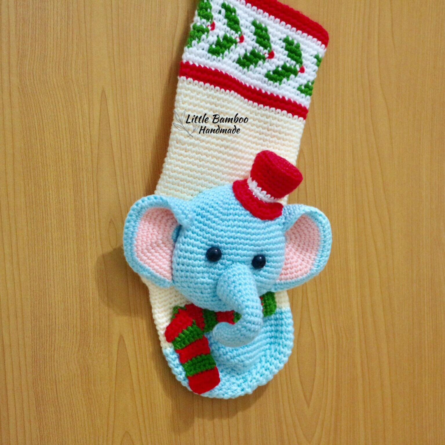 The Holiday Aisle Elephant Christmas Stocking