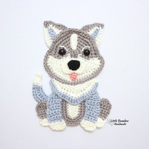 PATTERN- Husky Applique-Crochet Pattern, pdf