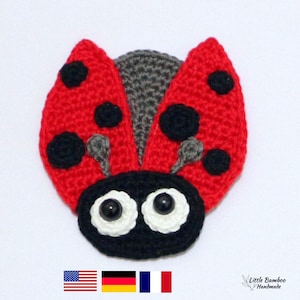Ladybird Applique Crochet Pattern (PDF)