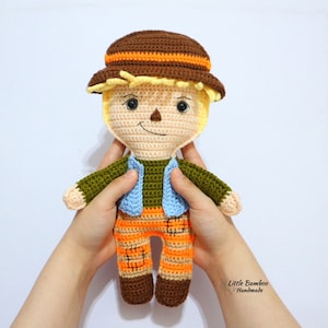 PATTERN- Scarecrow Ragdoll-Crochet Pattern, pdf