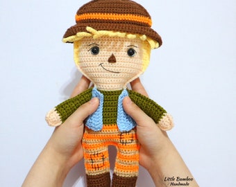 PATTERN- Scarecrow Ragdoll-Crochet Pattern, pdf