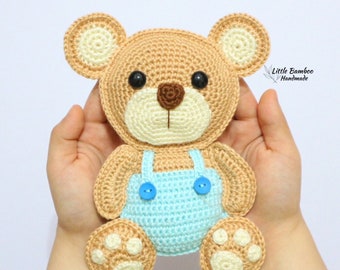 PATTERN- Teddy Bear Ragdoll-Crochet Pattern, pdf