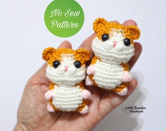 PATTERN- No Sew Hamster Amigurumi-Crochet Pattern, pdf