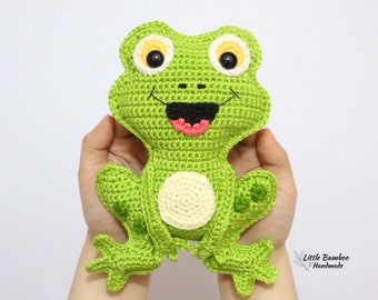 PATTERN- Frog Ragdoll-Crochet Pattern, pdf